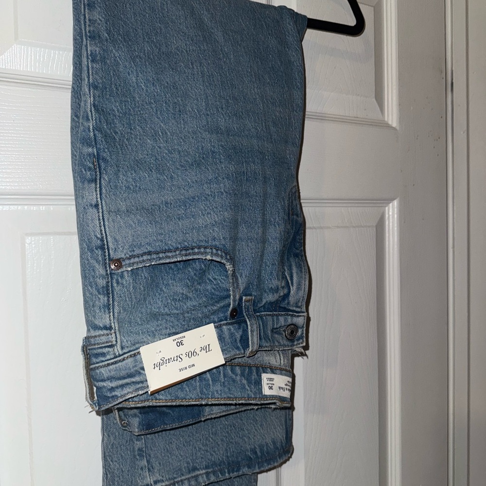 Abercrombie & Fitch Light Blue Straight Leg Jeans